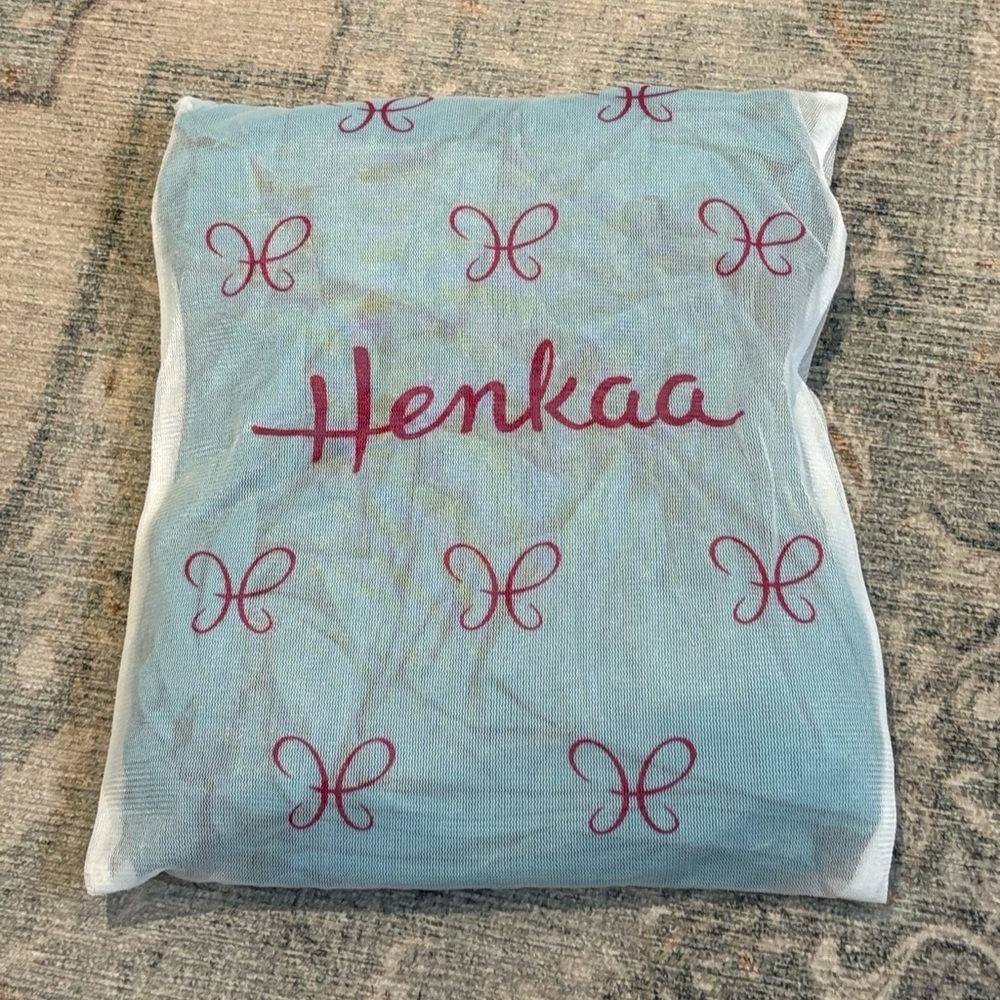 Henkaa Sakura teal midi convertible dress